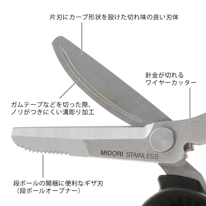Midori Compact Durable Scissors, Portable Multi, Black (49858006) - Image 4